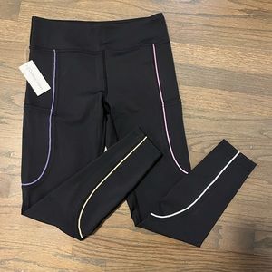 Outdoor Voices Frostknit 7/8 leggings black rainbow reflective